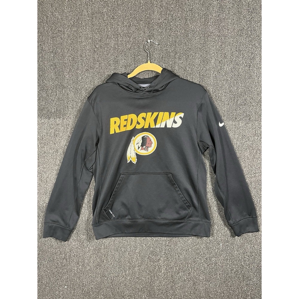 Washington Redskins Nike Therma-FIT Hoodie Men's Small Black Pullover